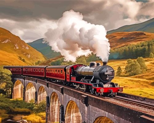 Back to Hogwarts Express Paint By Numbers 