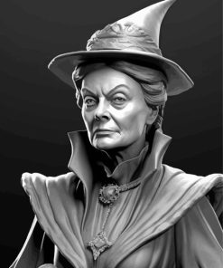 Monochrome Minerva Mcgonagall Paint By Numbers