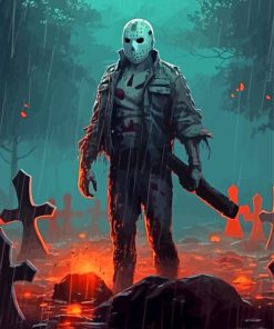 Creepy Jason Vorhees Paint By Numbers