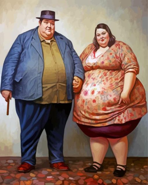 Fat Couple Paint By Numbers