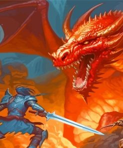 Dungeons And Dragons Paint By Numbers