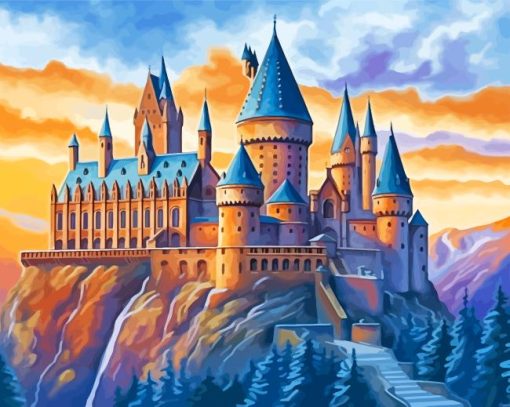 Hogwarts Castle Art Paint By Numbers