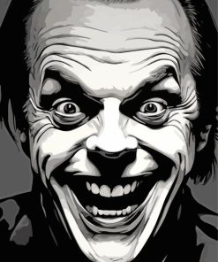 Jack Nicholson Joker Face Paint By Numbers