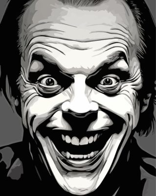 Jack Nicholson Joker Face Paint By Numbers 