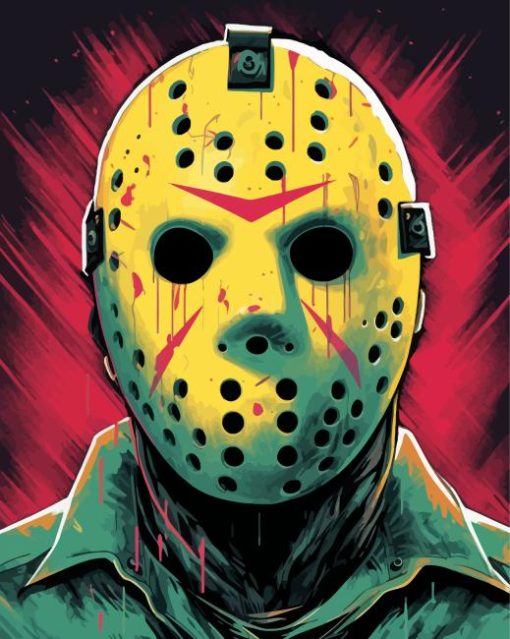Jason Horror Movie Paint By Numbers
