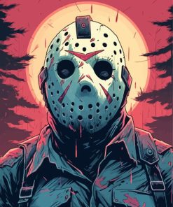 Jason Voorhees Art Paint By Numbers