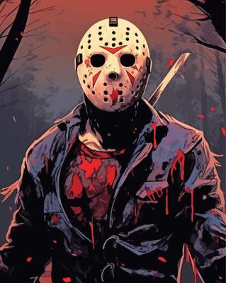 Jason Voorhees Art Paint By Numbers 