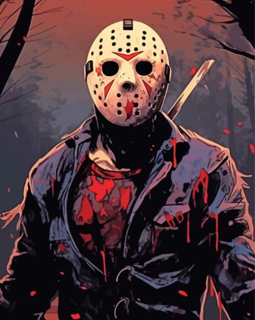 Jason Voorhees Art Paint By Numbers