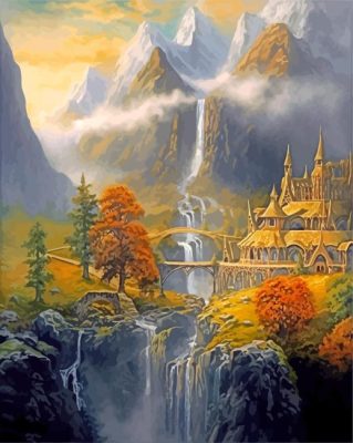 LOTR Landscape Paint By Numbers 