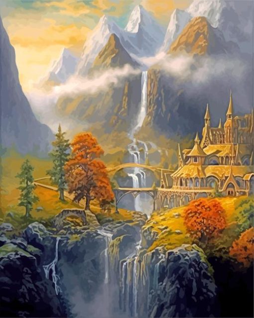 LOTR Landscape Paint By Numbers