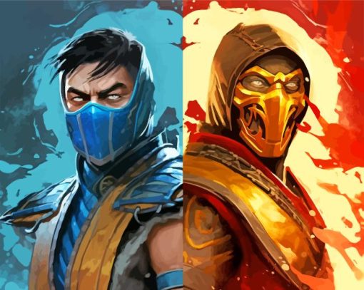 Mortal Kombat Paint By Numbers