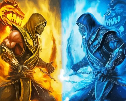 Mortal Kombat Paint By Numbers