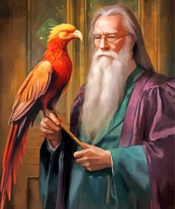 Albus Dumbledore And Fawkes Paint By Numbers