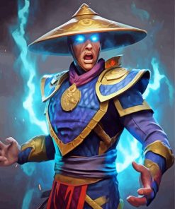 Raiden Mortal Kombat Paint By Numbers