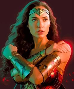 Wonder Woman Portrait Paint By Numbers