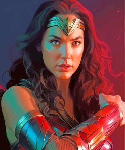 Wonder Woman Portrait Paint By Numbers