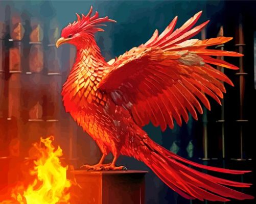 Fawkes Phoenix Harry Potter Paint By Numbers 