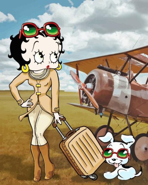 Betty Boop Travelling Paint By Numbers