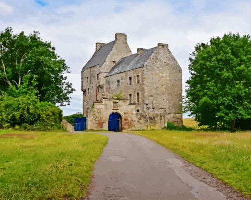 Midhope Castle Building Paint By Numbers 