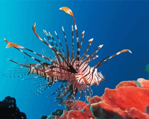 Cool Lionfish Paint By Numbers