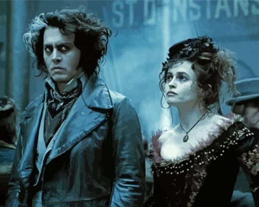 Sweeney Todd and Mrs Lovett Paint By Numbers