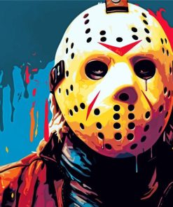 Scary Jason Voorhees Paint By Numbers