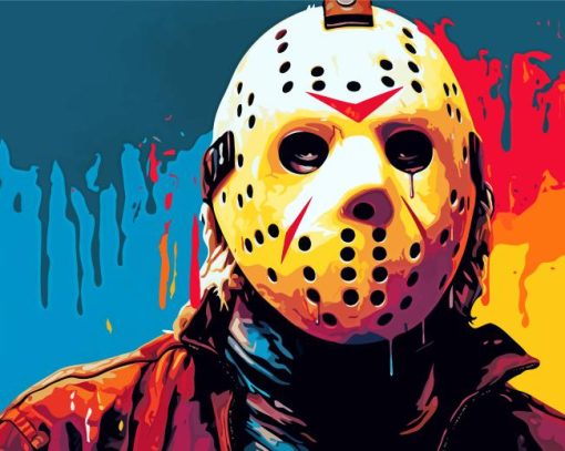 Scary Jason Voorhees Paint By Numbers