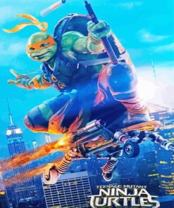 Ninja Turtles Movie Paint By Numbers art