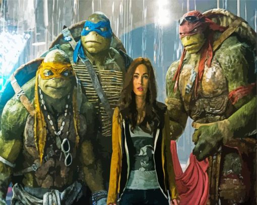 Ninja Turtles Paint By Numbers art