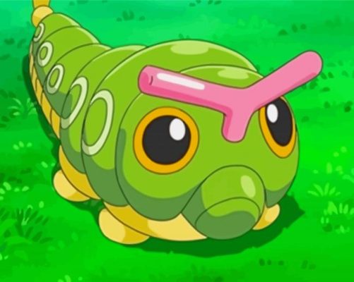 Pokemon Caterpie Paint By Numbers