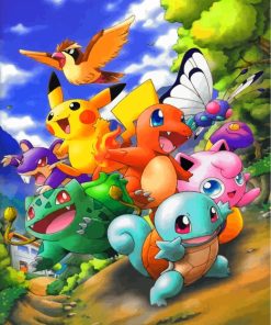 Pokemon Characters Paint By Numbers