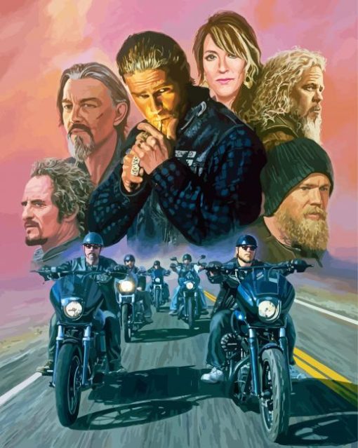 Sons Of Anarchy Characters Paint By Numbers art