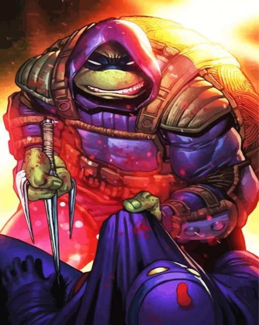 Ronin Ninja Turtle Paint By Numbers