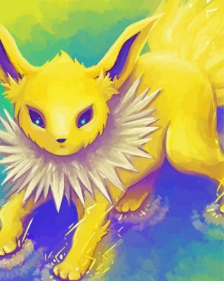 Jolteon Pokemon Paint By Numbers