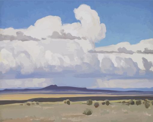 Summer Clouds New Mexico Painting By Numbers