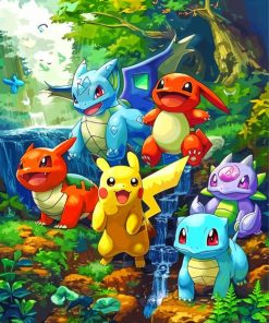 Pokemon Characters Paint By Number