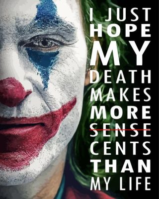 Joker Quote Paint By Number