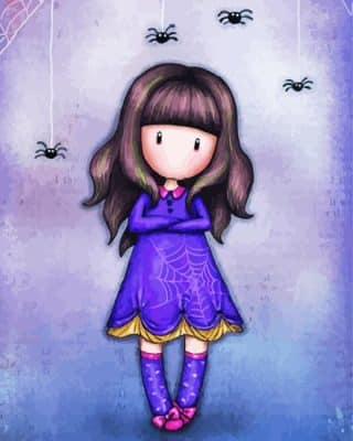 Cute Gorjuss Doll Paint By Number