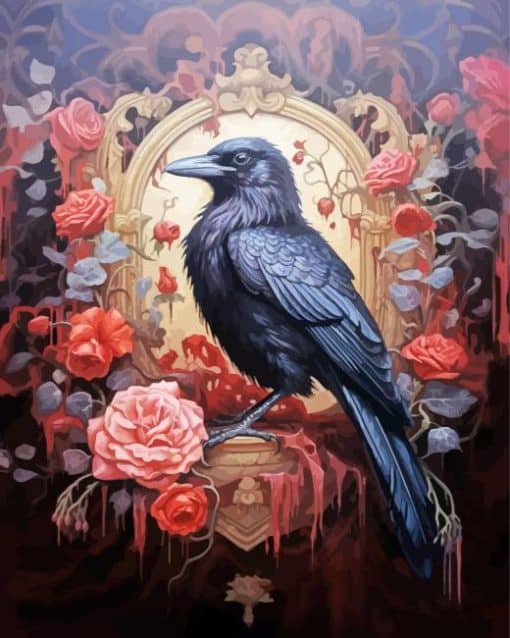 Dark Harmony Crow Paint By Number