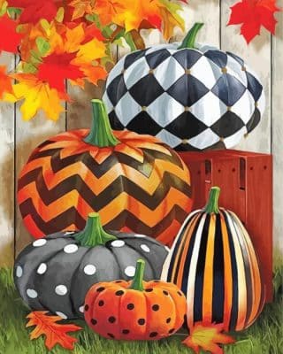 Pumpkins Decoration Paint By Number