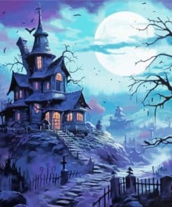 Haunted Castle Art Paint By Number