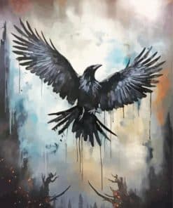 Enchanted Aviary Crow Paint By Number