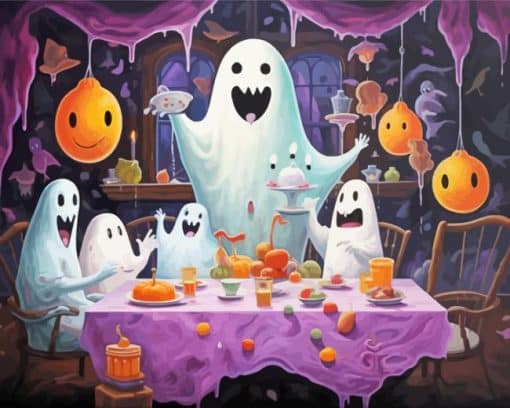 Ghost Party Paint By Number