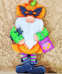 Gnomes Pumpkin Paint By Number