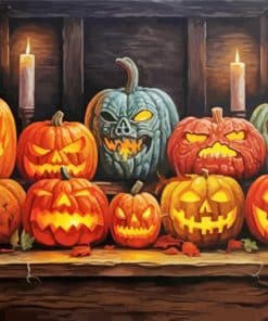 Halloween Pumpkin Set Paint By Number