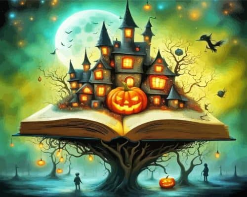 Halloween Book paint by numbers