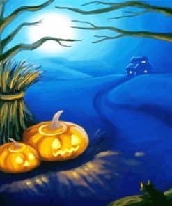 Halloween Pumpkins Art Paint By Number