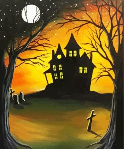 Haunted House Paint By Number