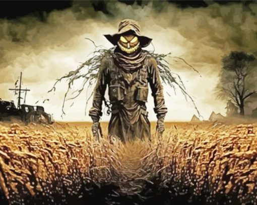 Haunted Scarecrow Paint By Number