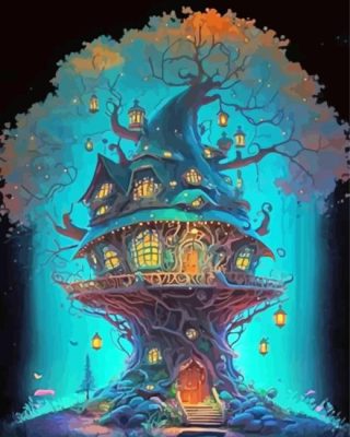 Magical Treehouse Paint By Number